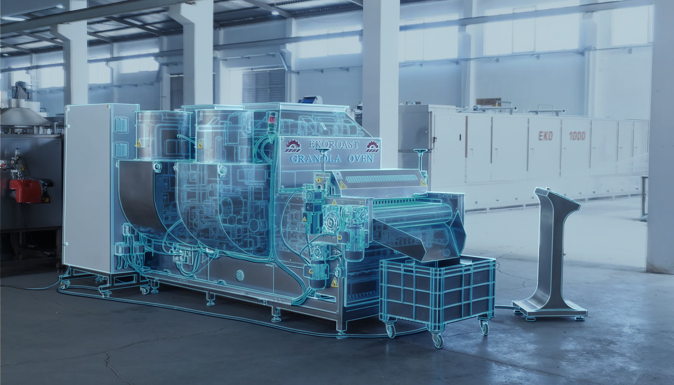 Nut roasting machine production