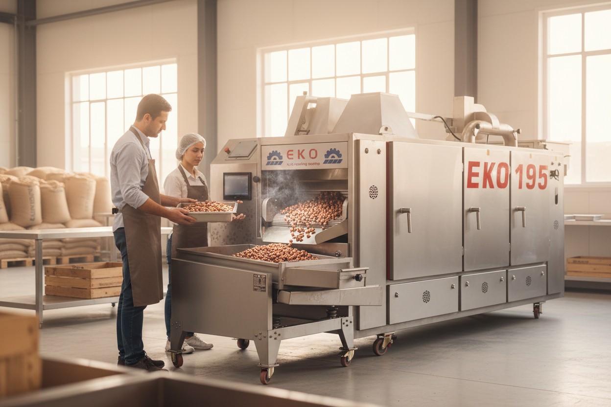 Nuts roasting machine